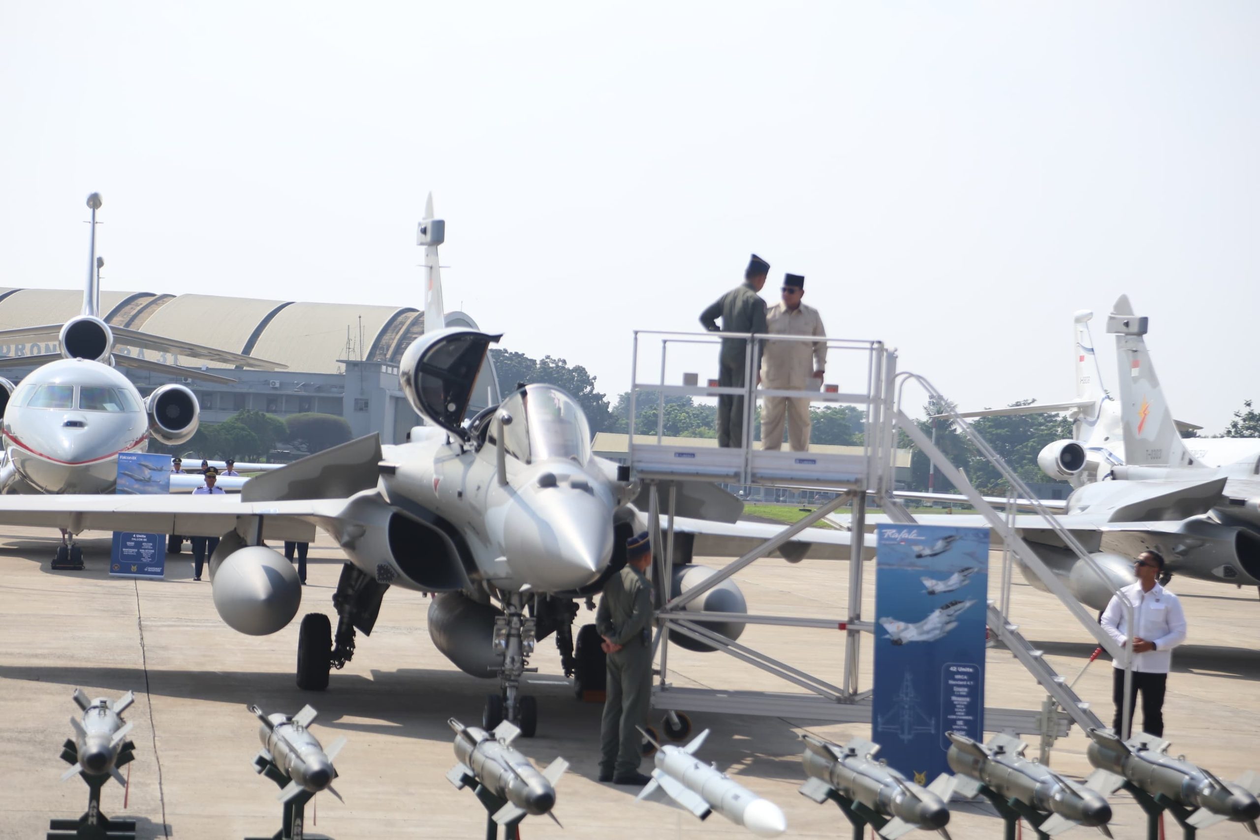 jet tempur Rafale Indonesia di Lanud RSN Pekanbaru